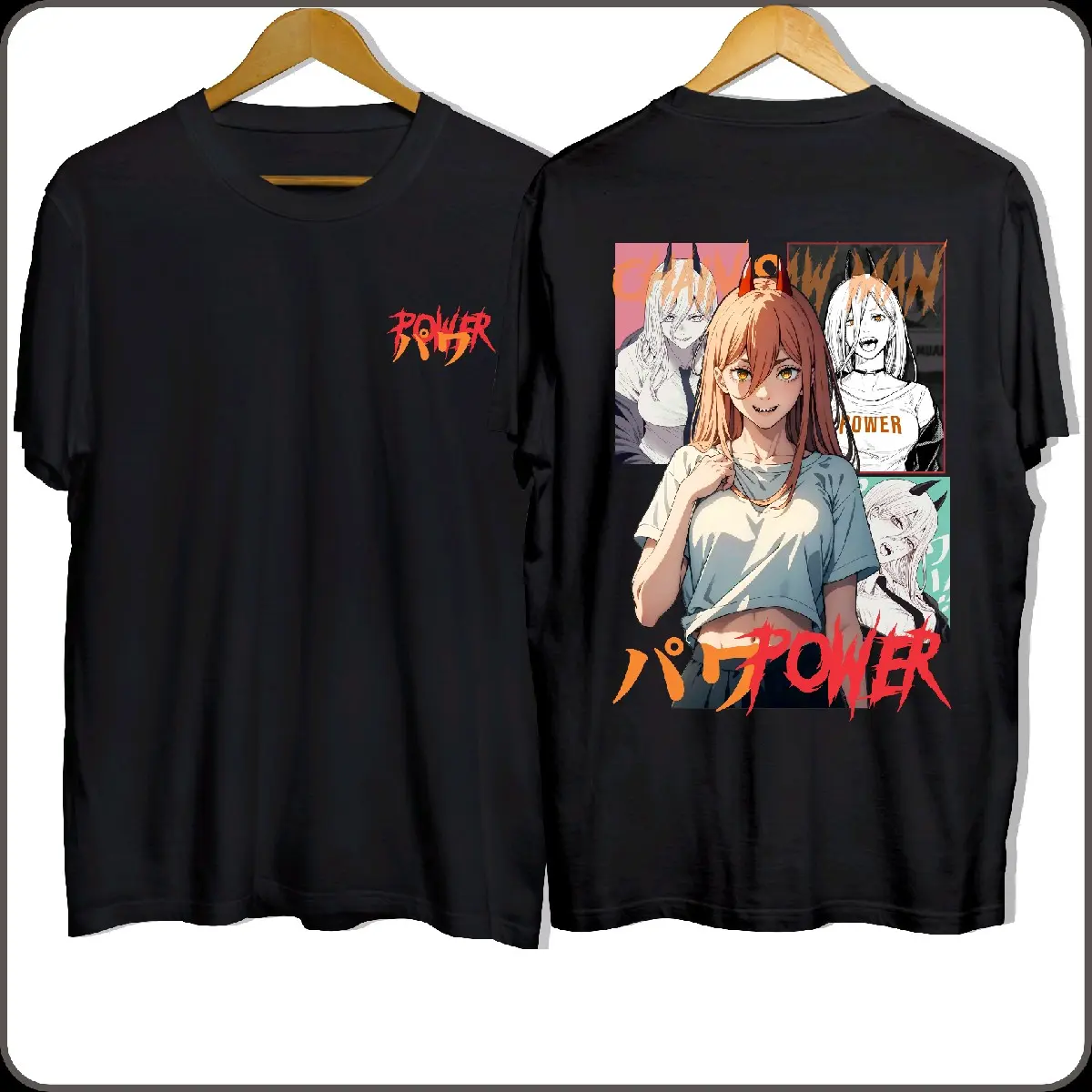 Kaos Power Anime Chainsaw Man Katun