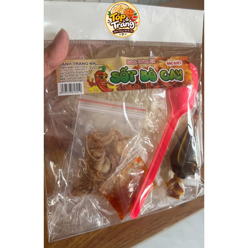 bánh tráng Tây Ninh Bánh Tráng PHƠI SƯƠNG Sốt Bò Cay