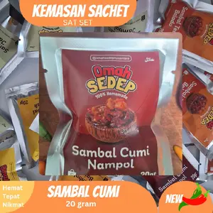 Sachet Sambal Cumi Nampol 20 Gram | Sambal Lauk