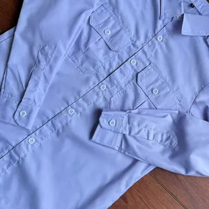 SERAGAM PUTIH Kerja Wanita Lengan Panjang Katun ADEM TEBAL tdk nerawang bahan premium super