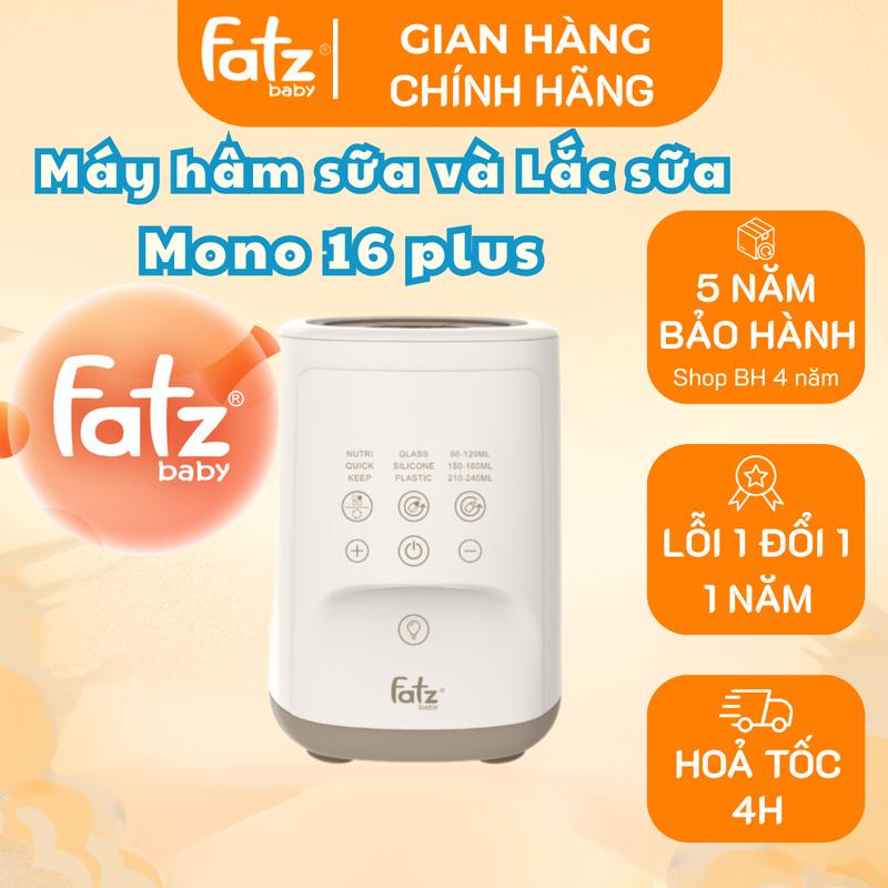 Fatz Baby - Máy Hâm Sữa Và Lắc Sữa Thông Minh Mono 16 Plus Chế Độ Hâm Sữa NUTRI Siêu Tốc Trong 4 Phút Bảo Quản Dưỡng Chất Tối Ưu