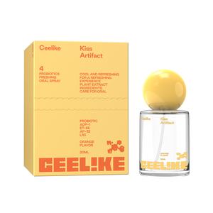CEELIKEプロバイオティックオレンジオーラルフレッシュブレス|長持ちする新鮮さと口腔ケアのための20 ml|シュガーフリー&ポータブルブレスフレッシュナー