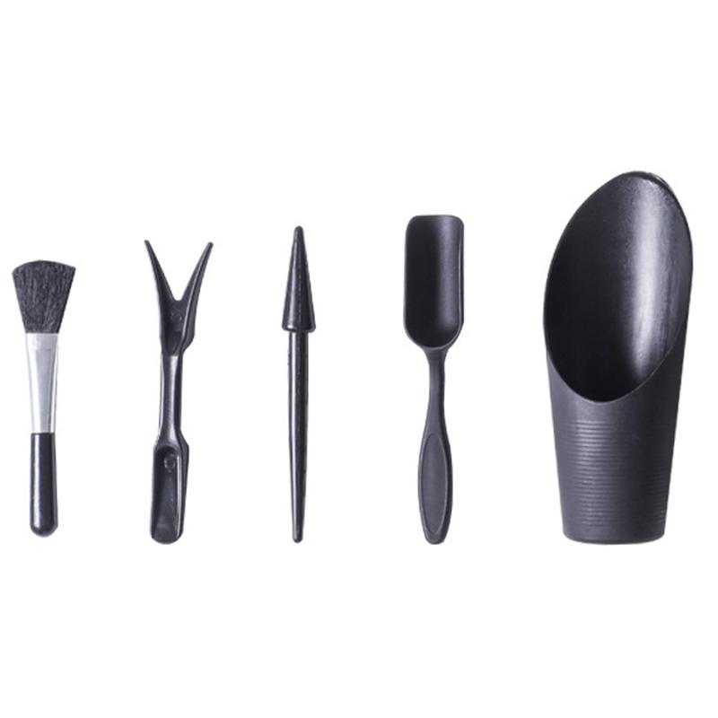 Product Introduction of Black Edition Gardening Tool Set Terrarium Succulent Plants DIY Tools Garden Planting Tool Kit 20