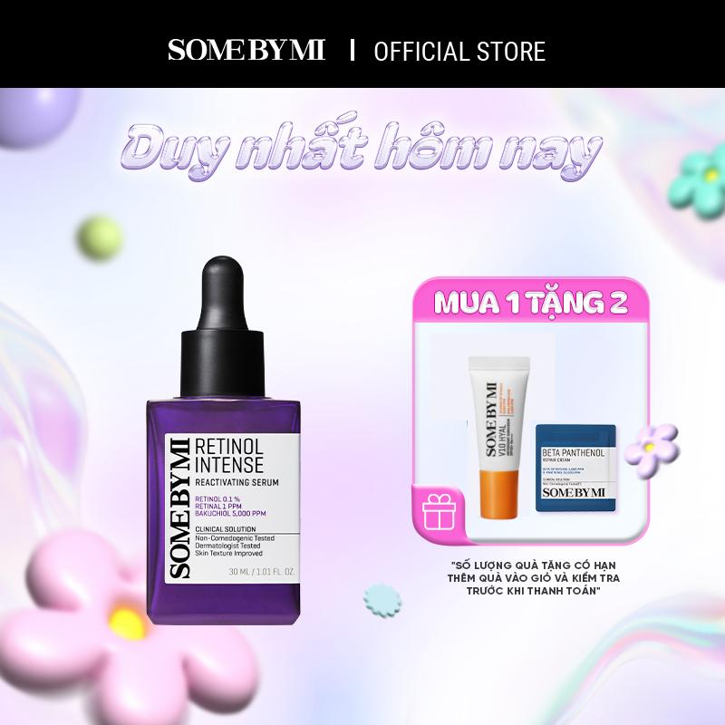 [Quà tặng 1 kem chống nắng v10 5ml/5g + 1 kem b5 1.5ml] Some By Mi Tinh chất Retinol Intense Reactivating Serum 30ml