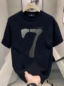 Baju Kaos Distro Pria keren Retro Oversize t shirt Kaos Hitam Pria 100% Cotton 24S C1568