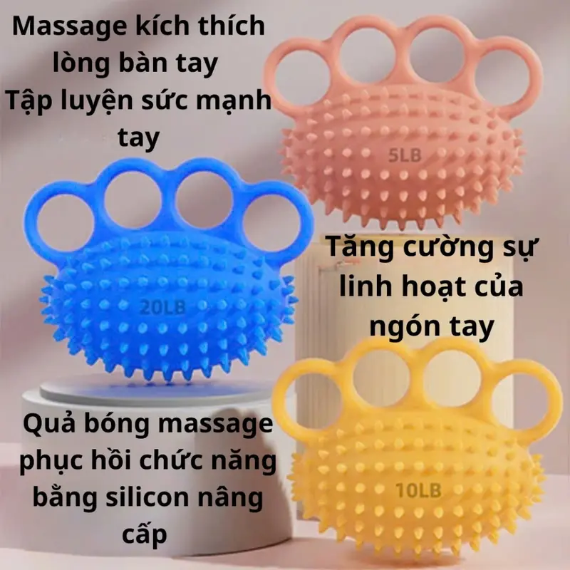 Product Introduction of Bóng gai tập tay tập phục hồi chức năng, bóng gai tập trị liệu 50