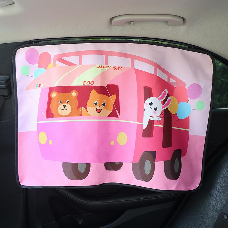 Product Introduction of Car curtains, car interior blackout curtains, track type magnetic sunshade curtains 14