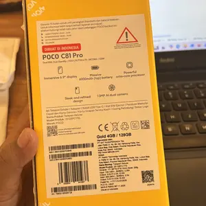 POCO C81 Pro (4GB/128G) (4GB/64GB) | Layar imersif 6.9" | Baterai besar 6000mAh (Typ) | Ditenagai Xiaomi HyperOS | Prosesor kuat octa-core | Desain ramping dan elegan | 13MP kamera ganda AI | HP 1 Jutaan [Xiaomi Official Store]