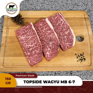 Hijrahfood Topside Beef Wagyu Steak MB 6-7 / 8-9 AUS | Daging Sapi Wagyu Cut