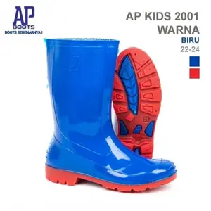 Sepatu Boots Anak  Tanggung AP 2001 Warna Biru dan Merah