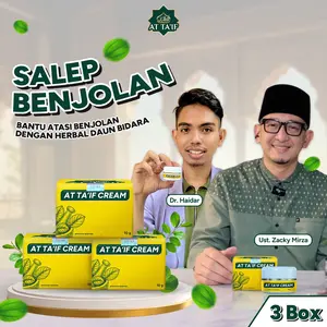 [PAKET 3 Box] Salep At Taif Cream Membantu Menyembuhkan Benjolan dan Lipoma Dari Daun Bidara - Bahan Alami Organik Halal & BPOM -
