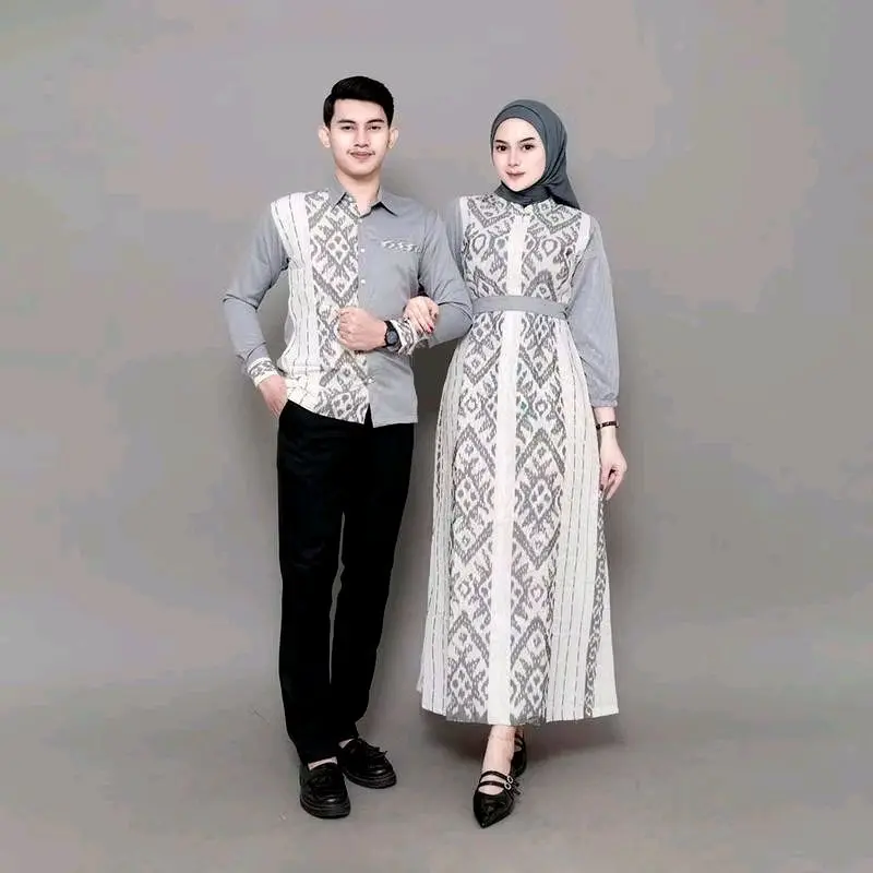 PADMA PUTIH Kain Tenun Troso Jepara Murah berkualitas motif premium etnik warna putih Batik bahan set couple