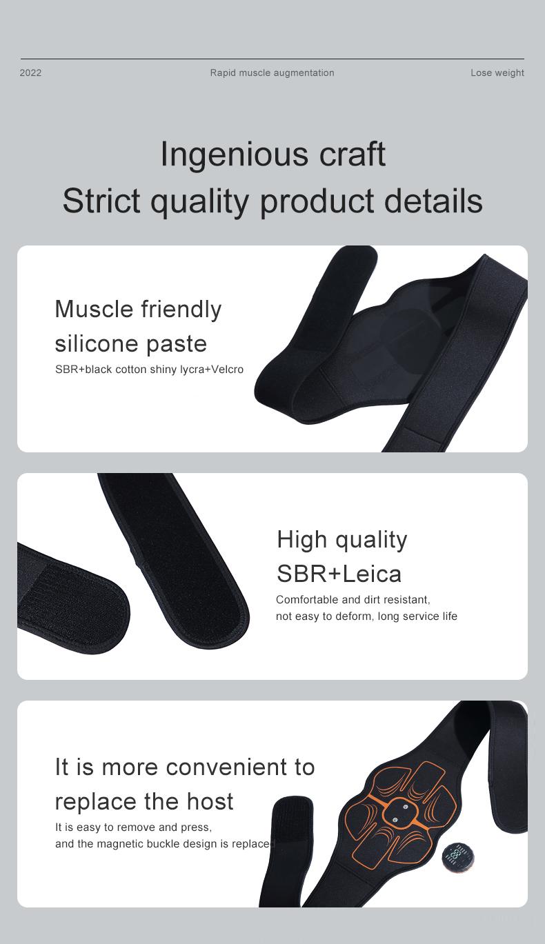 Product Introduction of Lazy Slimming Belly Tool for  Thin and Skinny Belly Equipment, Abdominal Muscle Patch, Waist Belt Training, Fitness Equipment 16