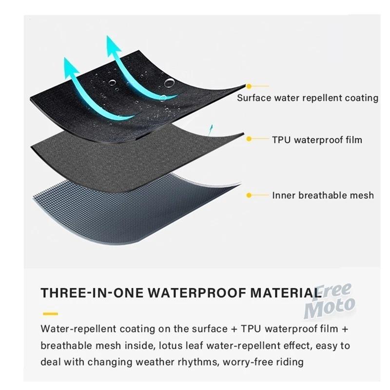 SULAITE tahan air outdoor baju hujan pria sepeda motor dan hiking berkualitas tinggi tas penyimpanan gratis ukuran M-3XL hoodie tepi olahraga baju hujan ringan lipat dengan penutup sepatu original raf jas dewasa Sport