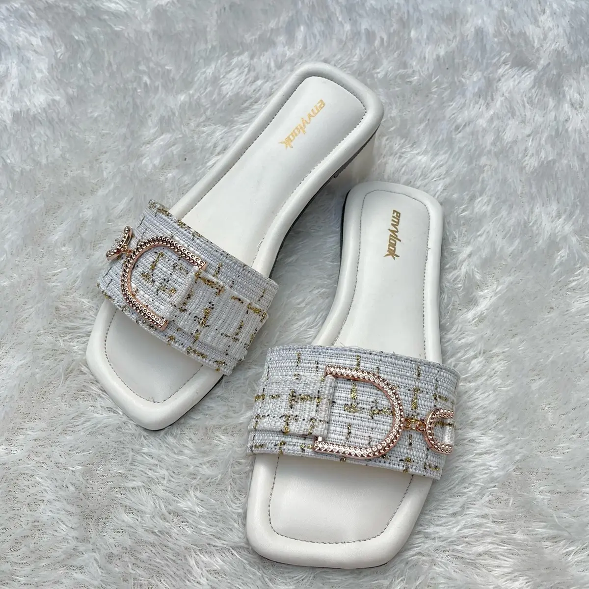 Sendal Teplek Kokop Wanita Elegan / Sendal Flat Wanita Terbaru / Sendal Flat Tali Rajut