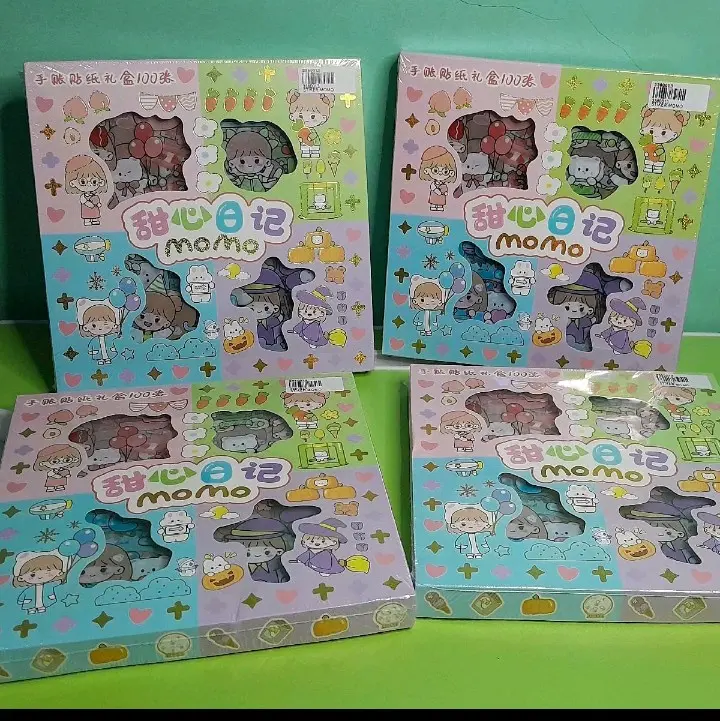 100lembar Stiker Momo 2G Magic PVC | 100Lembar Stiker Kuromi Melody PVC | 100Lembar Stiker Labubu PVC