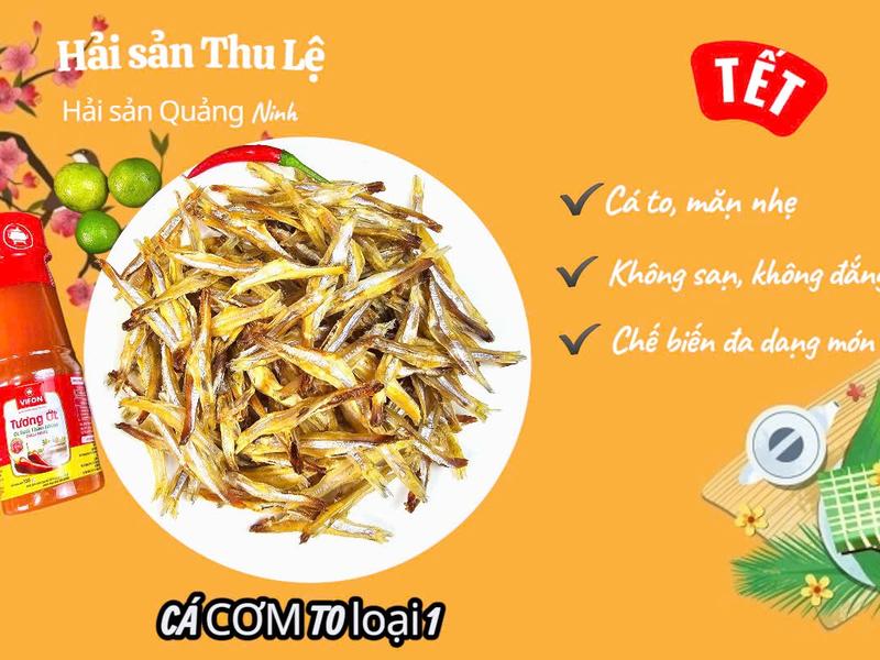 1kg Cá ruội to Cá cơm khô to mặn nhẹ sạch đầu bụng Thức Ăn Food