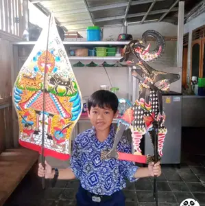 GUNUNGAN WAYANG KERTAS kwalitas super +- 80cm/pajangan/mainan pentas