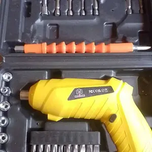 Mesin Bor Cordless Mini 4.2V dengan Baterai 18650/1500mAh & Pengisian USB 3-5 Jam - Gun Grip & Direct Grip Type - Bor Mini & Screwdriver Baterai - Mesin Bor Set 49