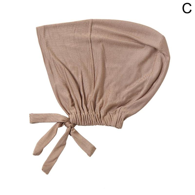Product Introduction of Women’s Ladies’ Solid Color Plain Hijab Head Kerchief Head Sun Inner Cover Coverchief Wrap L2E9 33