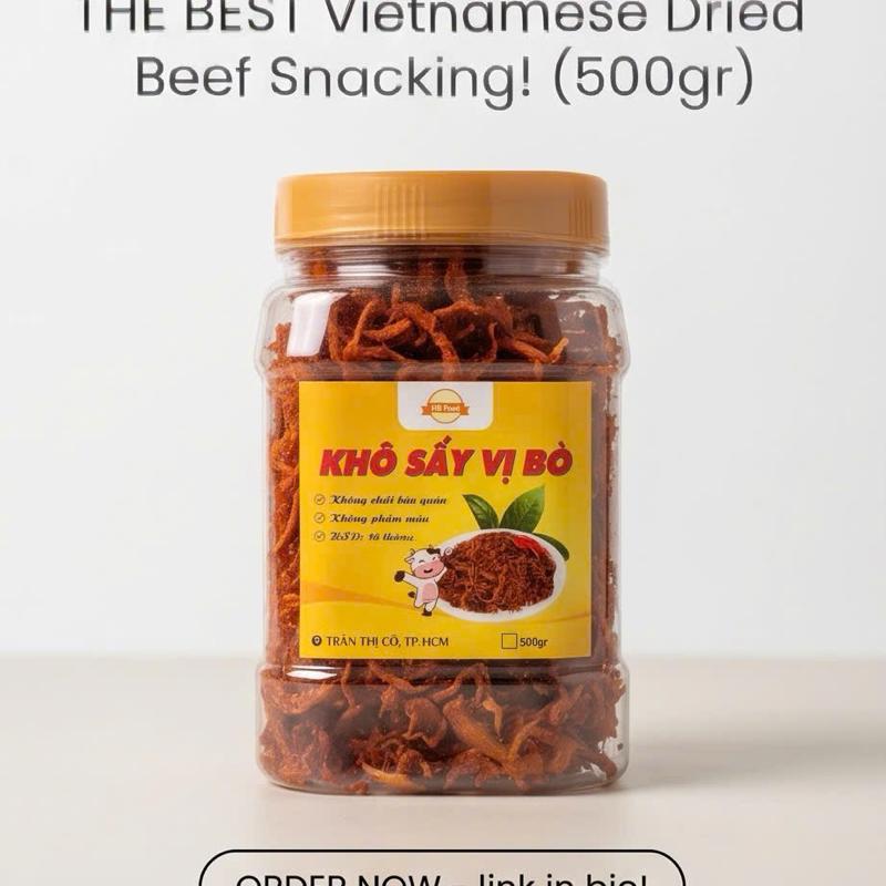 500gram khô sấy vị bò( gà)
