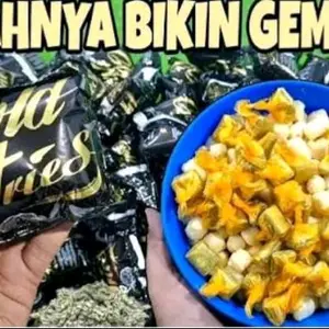 chiki Gold aries berhadiah ( 1 renceng isi 10 pcs)  dan ( 1 dus isi 40 pcs)