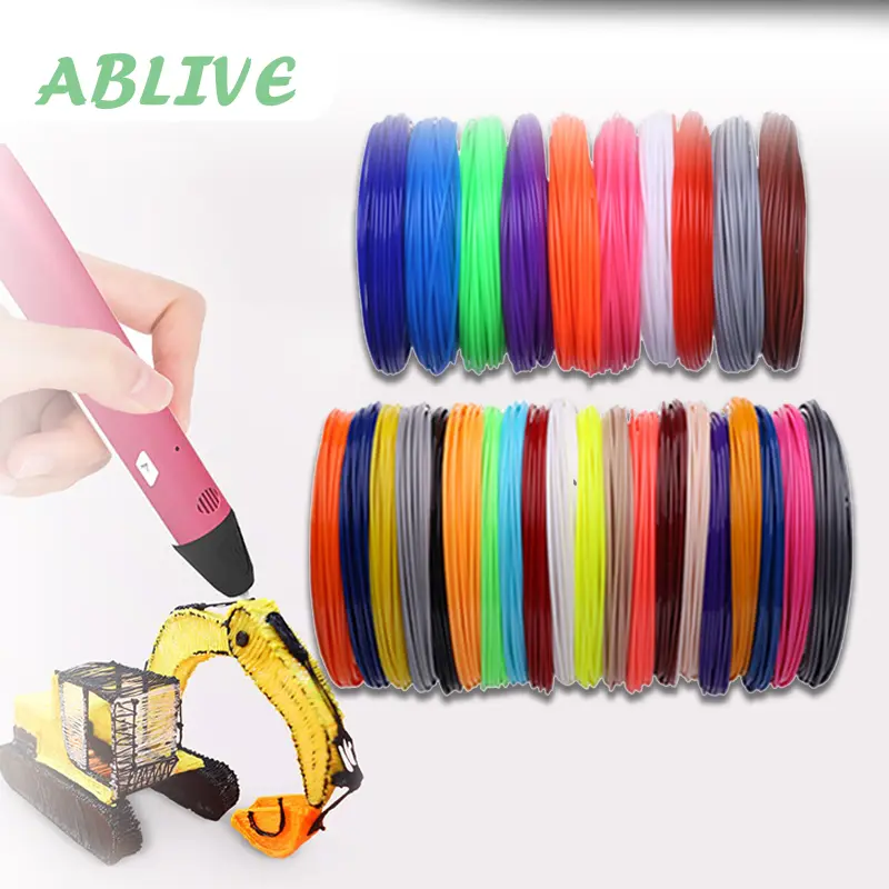 Filament PLA 5m Filament 3D Pen 10warna 20warna Untuk Printer Tiga Dimensi Filamen
