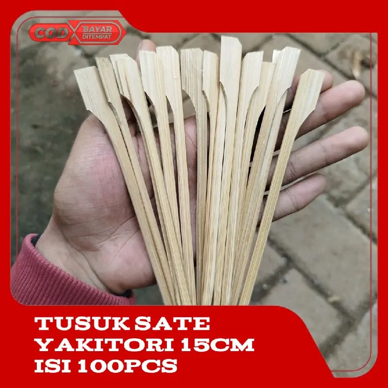 Tusukan Sate Jepang/Tusukan Sate Yakitori/Tusukan Dayung 15cm,18cm isi per 100pcs 0