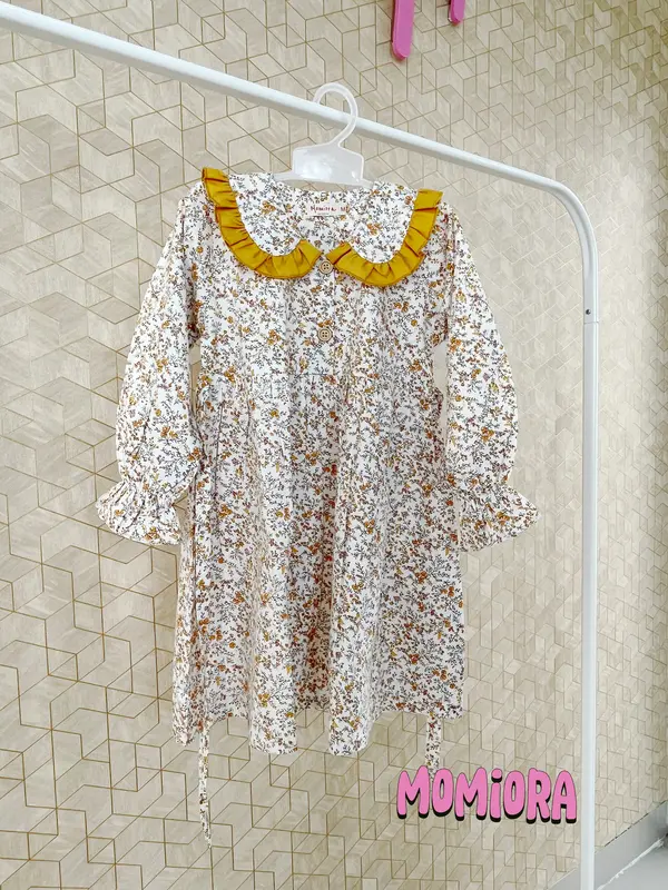 Dress Salma anak perempuan tunik usia 3-8 tahun katun jepang import 4