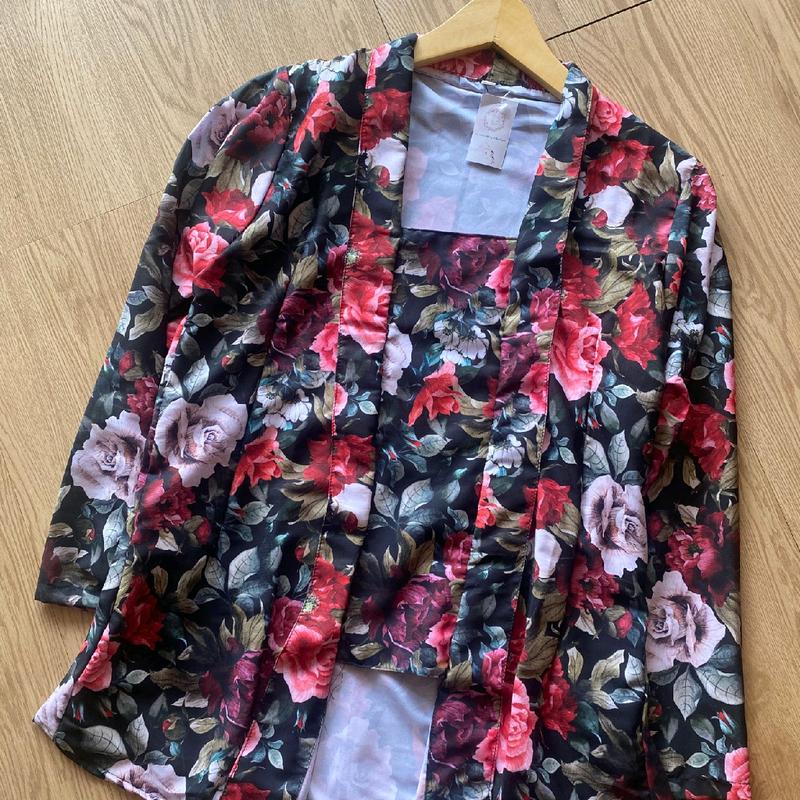 KEBAYA KUTUBARU FLORAL JADUL RAISA  Motif  Bunga Katun 5