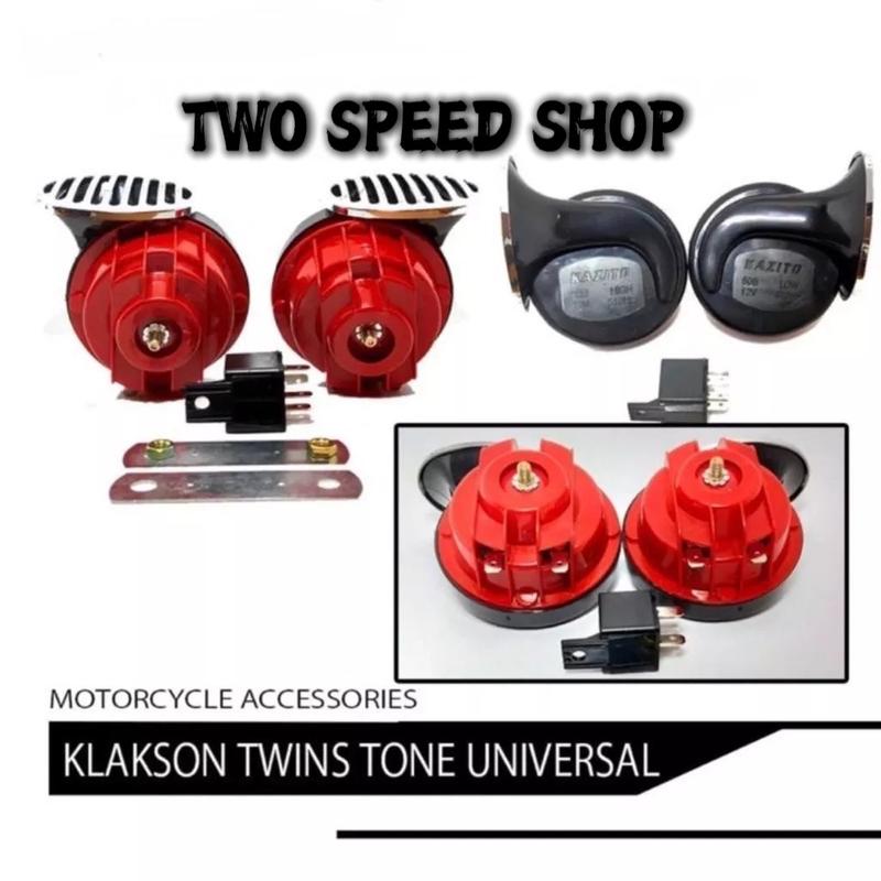 Product Introduction of Klakson Keong Double (2pcs) free relay waterproof universal motor dan mobil 12 volt Accessories 1