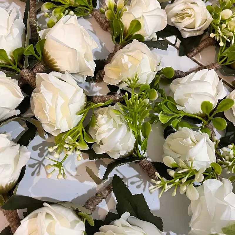 Bunga Jas Pengantin Bros dengan Peniti - Corsage - Clips 3