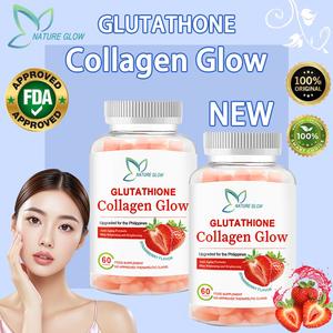 FDA APPROVED Nature Glow 60PC Glutathione Collagen  Gummies