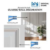 Gambar List Plafon PVC Putih 3M  – Anti Air & Anti Rayap, Border Moulding Minimalis, Ringan Kuat, Mudah Pasang, Cocok untuk Finishing Plafon & Dekorasi Dinding - JM, 03 3 Meter dari Dafanyang Home Interior Kota Administrasi Jakarta Utara 4 Tokopedia