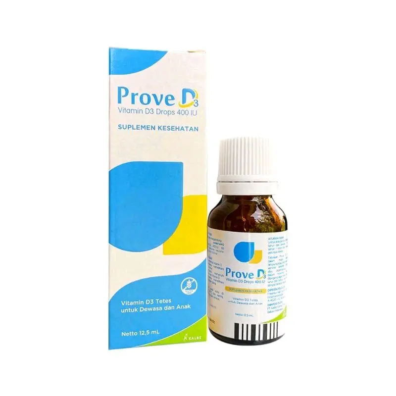 (TERLARIS) Prove D3 Drop - Vitamin D3 400 IU Tetes 12.5 ml untuk Dewasa dan Anak-12.5 ml Pelancar 4