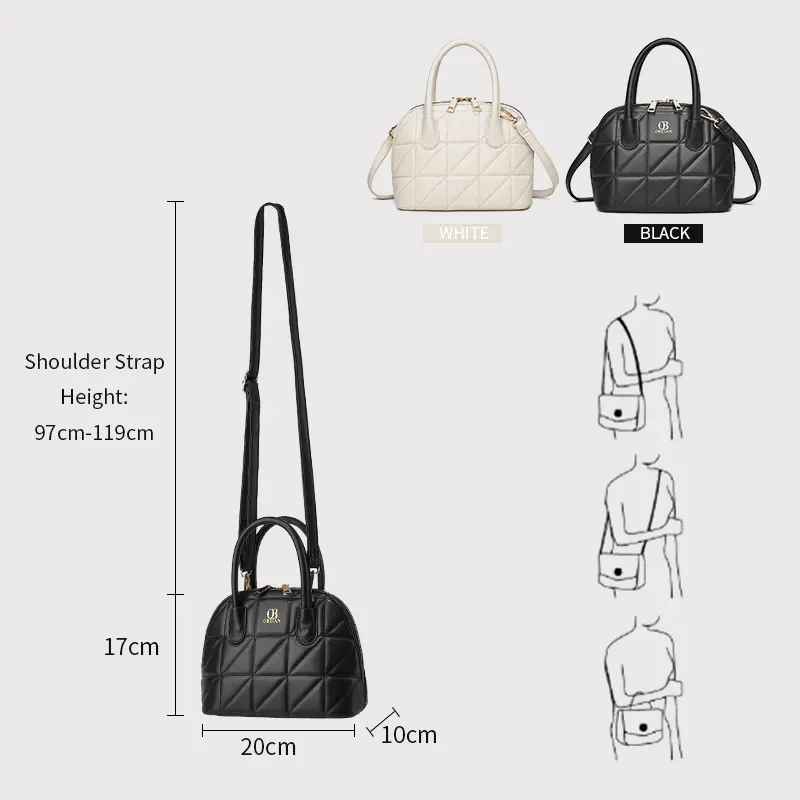 [Clara Bag] Obeian Tas Selempang Wanita Sling Bag Handbag Shoulder Bag Tas Pesta Simple Jalan Jalan Kulit Sintetis Hitam designer  bags Hadiah Hari Valentine 7