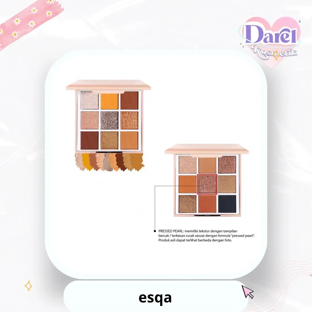 ￼ESQA Goddess Eyeshadow Palette - BRONZE and GOLDIE