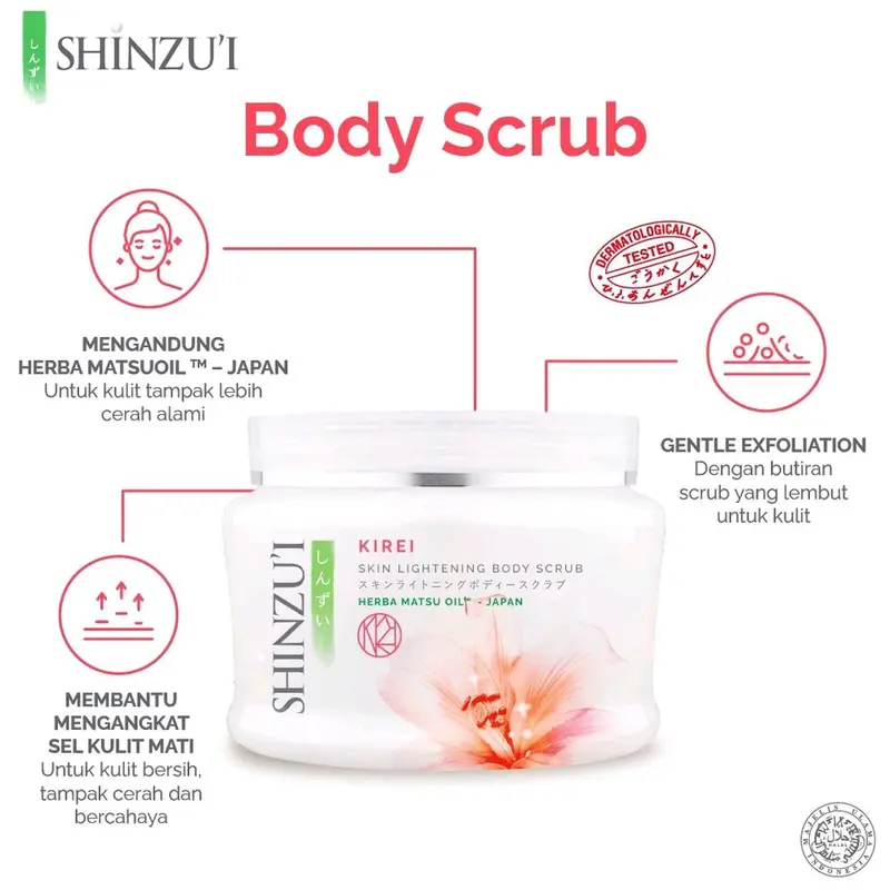 shinzui skin lightening body scrub 110gr 2