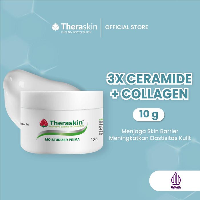 Gambar Theraskin BPOM Moisturizer Prima 10g - Krim dengan Ceramide dan Collagen pagi malam untuk melembabkan - moisturizer prima dari Theraskin Kosmetika Kota Tangerang Selatan Tokopedia