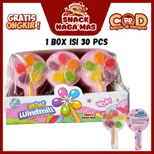 WINDMILL DSM PERMEN MINI WINDMILL BENTUK KIPAS MINI KINCIR ANGIN [1 BOX ISI 30]  Candy  Gummy
