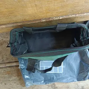 POPIC Tas Perkakas Listrik 18 Inci Tas Penyimpanan Tas Kain Oxford Yang Tebal Dan Kuat
