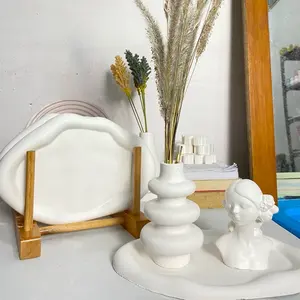 [DH.US]Cloud concrete| coaster | tatakan |tatakan vas awan| cloud tray | cloud ova |tatakan awan | cloud coaster aesthetic |tatakan Aesthetic | pajangan aesthetic. |hiasan meja aesthetic