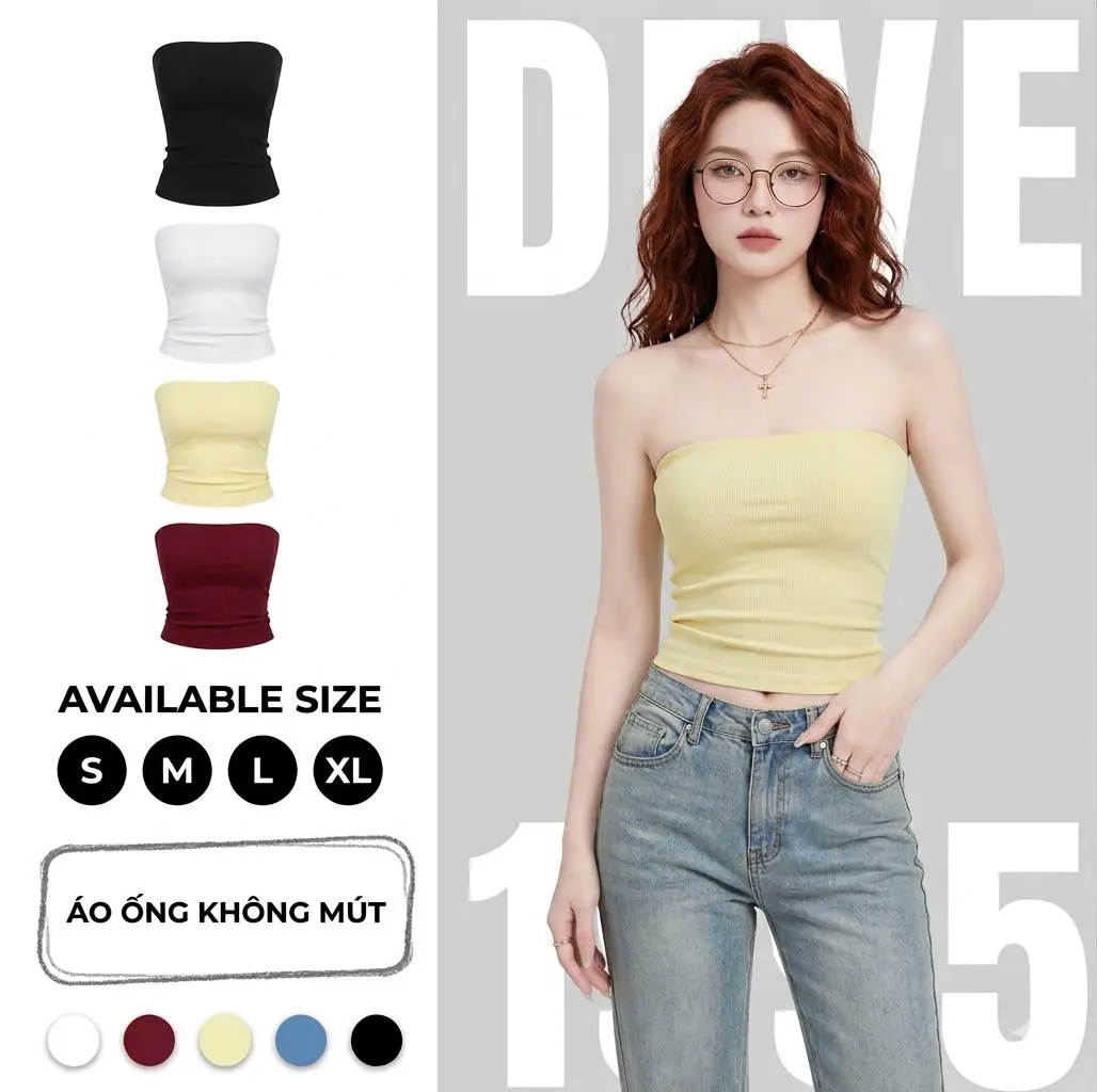 [18 màu] Áo ống nhiều màu form babytee có thắt eo, có size lớn (KHÔNG MÚT) | BigBuy360 - bigbuy360.vn