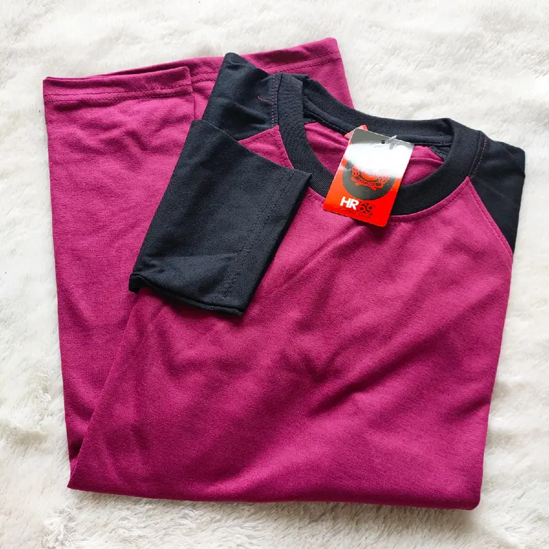 Kaos Polos Kaos Oblong Reglan Panjang Pria Wanita Dewasa Atasan Tangan Baju Semi Katun Tebal Nyaman 4