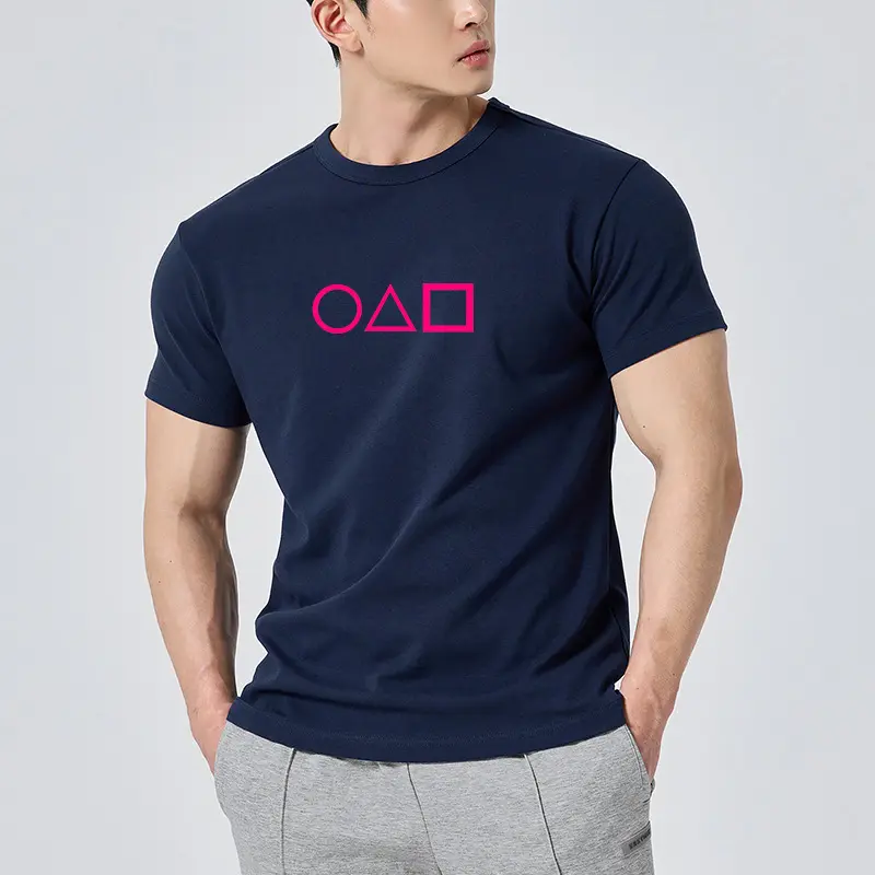KAOS PRIA SQUID GAME LAKI-LAKI ATASAN MURAH DISTRO GAMBAR SABLON KEREN GRATIS ONGKIR CASUAL CREW NECK | SIMPLE, DINAMIS, DAN MEMBERIKAN KESAN  KASUAL 1