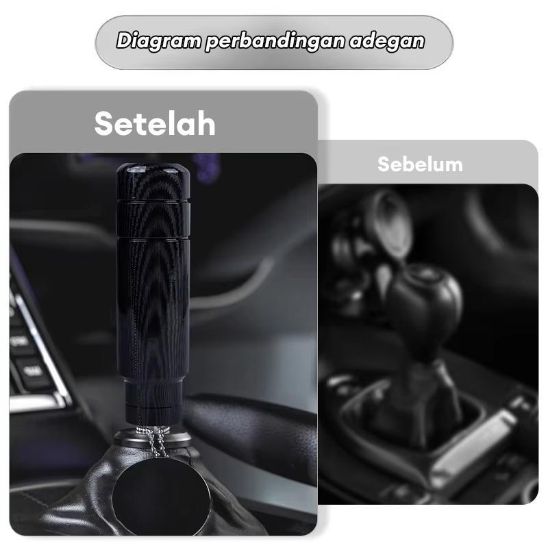 Gwein-COD Kepala Tuas Gear Modifikasi Aluminium Alloy - Desain Karbon Presisi Tinggi & Sensor Sentuh untuk Pergantian Gigi Car