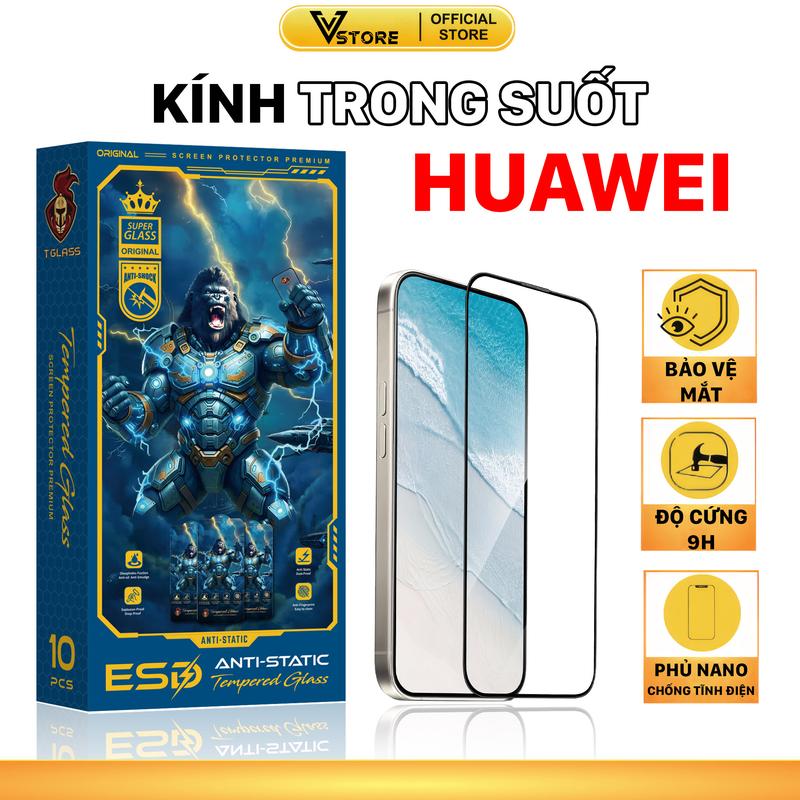 Kính cường lực cho huawei nova enjoy 7 8 9 10 11 12 20 se 7i 11i 12i 12s y60 z 12se y71 y70 y9s y9a y8p y7p y7a y7 y6p p40 smartt prime lite pro kingkong phủ nano | miếng dán bảo vệ màn hình Vstore