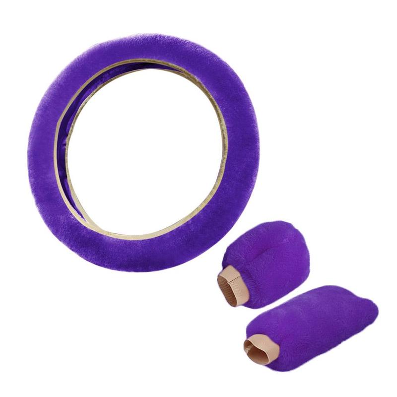Product Introduction of Universal Warm Plush Car Steering Wheel Cover Gearshift Women Protector Soft Decoration Y4J5 34