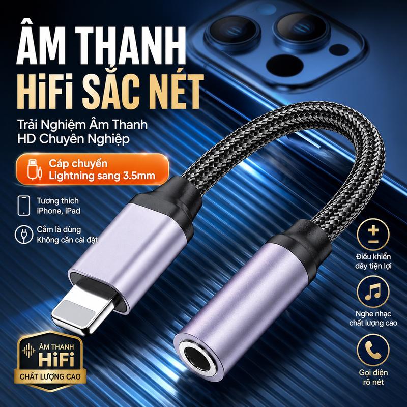 Bộ Chuyển Đổi Âm Thanh, 3,5 m, Thích Hợp Cho iPhone OTG Trực Tuyến, Giao Diện Type-C Sang 3,5 m, Bộ Chuyển Đổi Tai Nghe