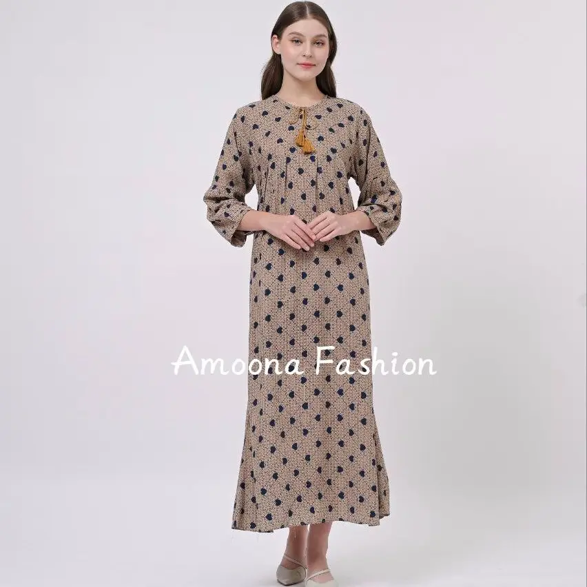 AMOONA - Dress Evelia Bahan Rayon Premium \ Gamis Evelia Kekinian \ Dress Jumbo Oversize